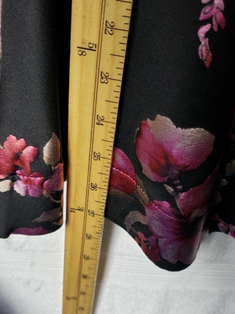 B.Darlin Strapless Floral Fit & Flare Dress Black/ fuschia Size 11/12 - Picture 8 of 12